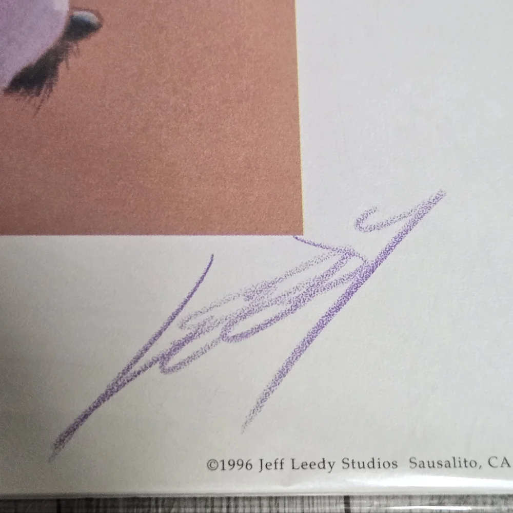 "The Trouble with Big Dogs" Art Print By Jeff Leedy Signed - Picture 5 of 6